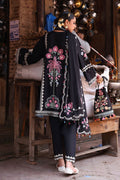 Zaha | Festive Lawn 25 | ZEENAT (ZF-25-07) S Black Lawn