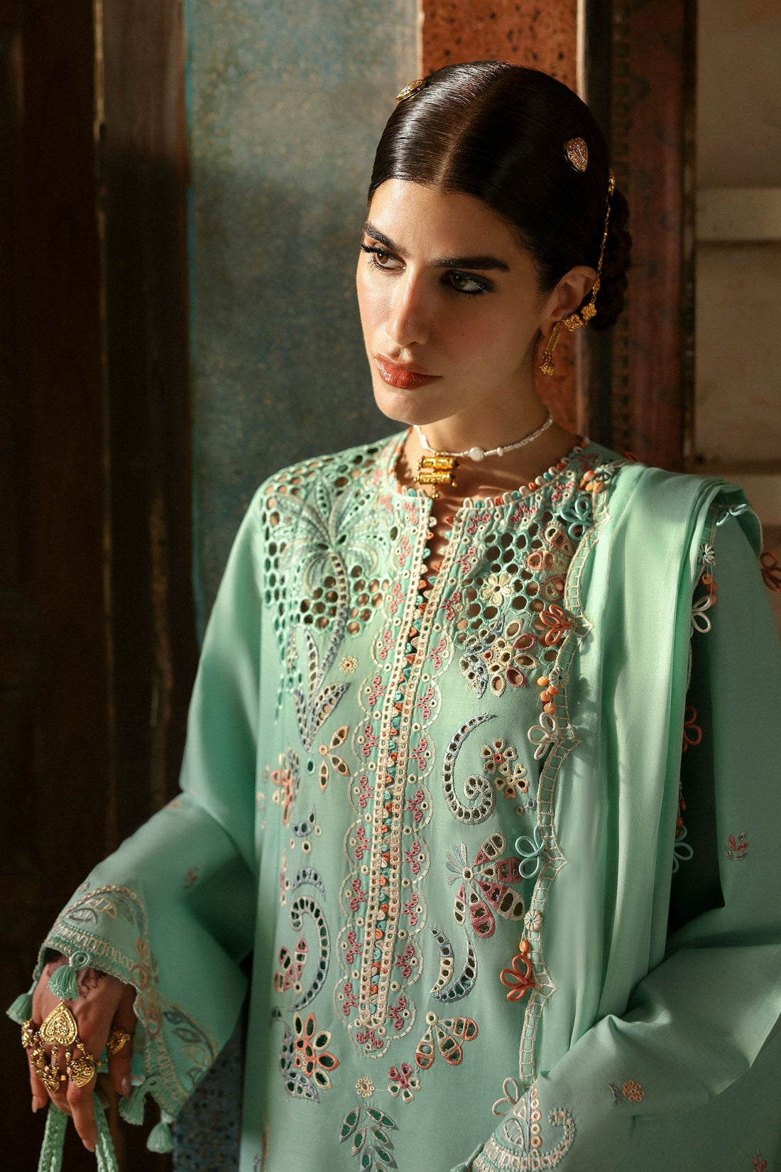 Zaha | Festive Lawn 25 | SEHER (ZF-25-05) XS Sea Green Lawn