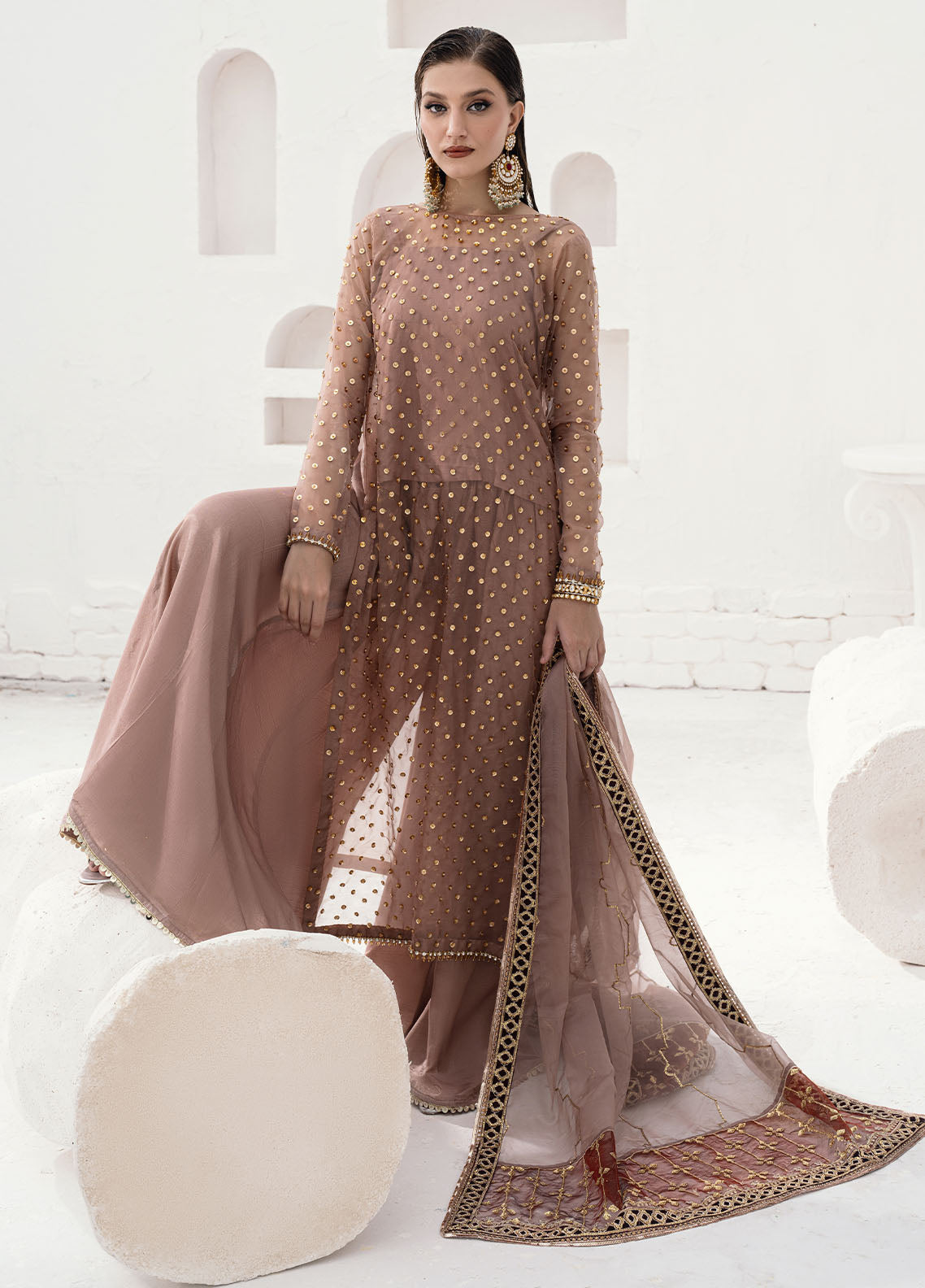 Sahane | Savoir Luxury Formals | CT-140001 Lirio - Savoir - Pakistani Designer Dress - by Sahane | Type: Formal - 100% Original at Saira Sultan