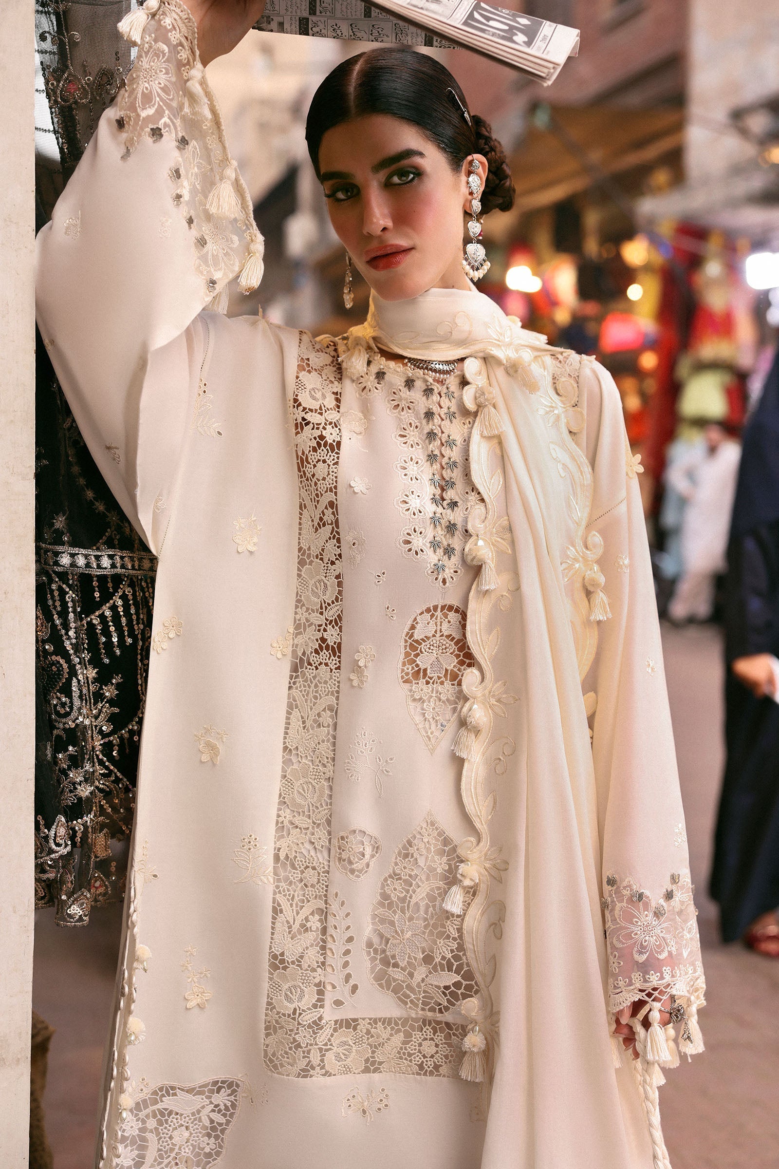 Zaha | Festive Lawn 25 | GULBAHAR (ZF-25-02) M Beige Lawn
