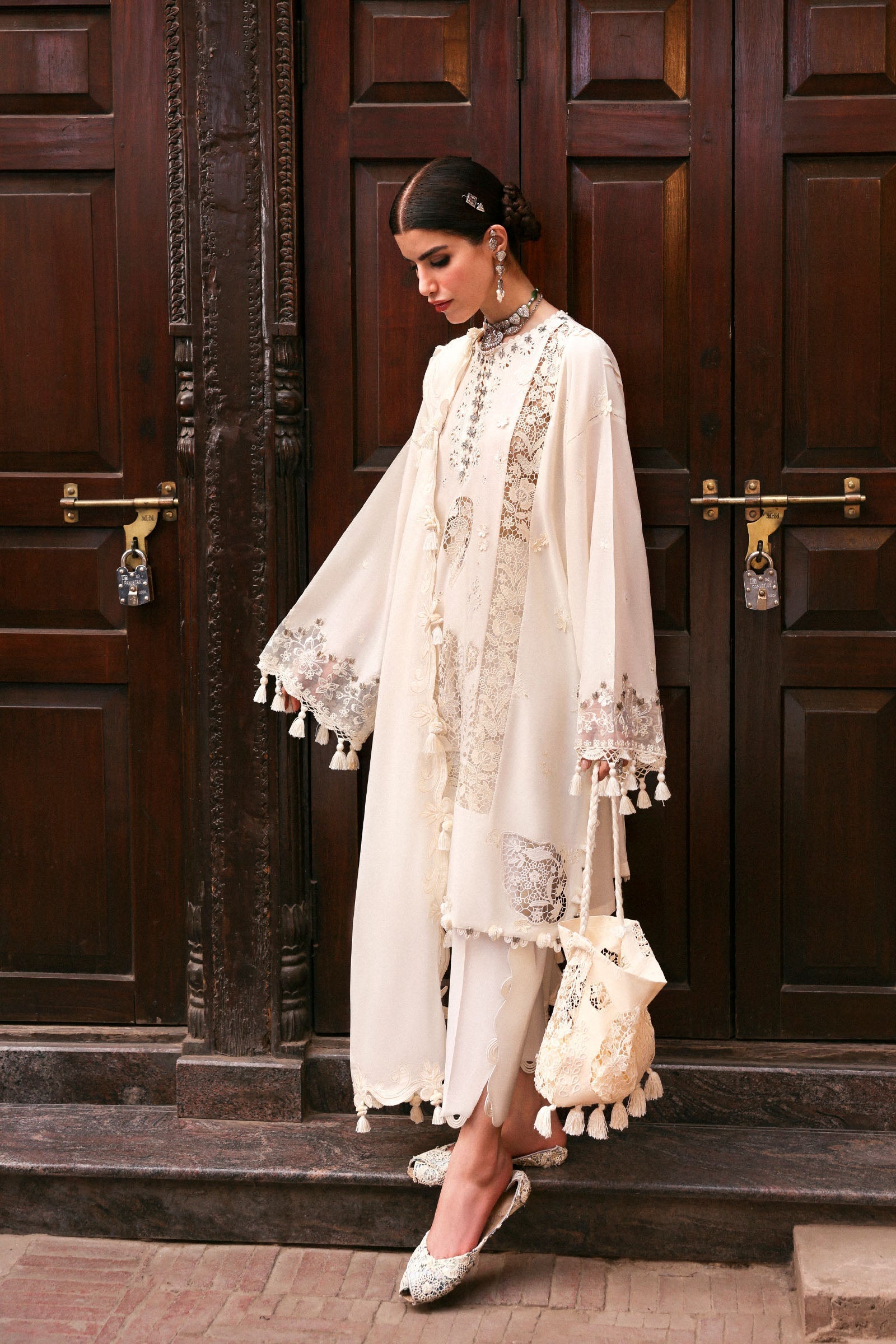 Zaha | Festive Lawn 25 | GULBAHAR (ZF-25-02) L Beige Lawn