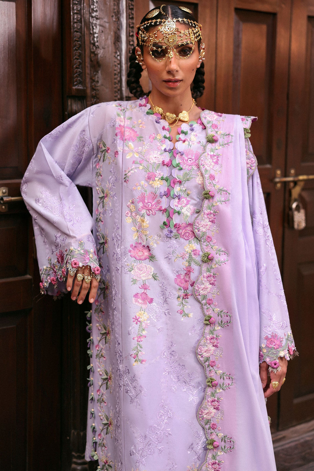 Zaha | Festive Lawn 25 | NILOFER (ZF-25-04) XS Lilac Lawn