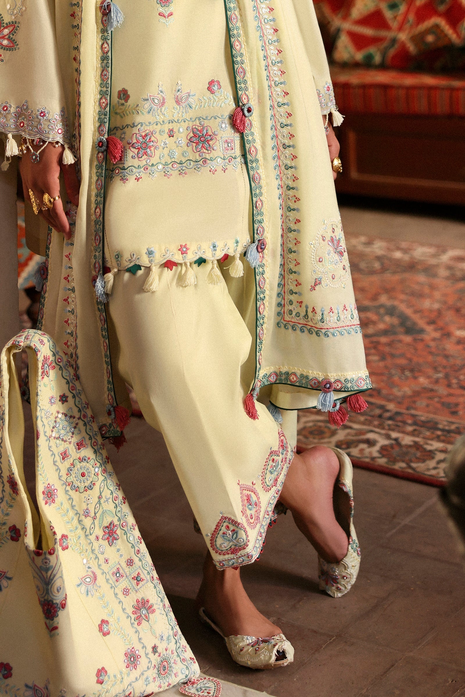 Zaha | Festive Lawn 25 | MEHERBANO (ZF-25-01) M Beige Lawn
