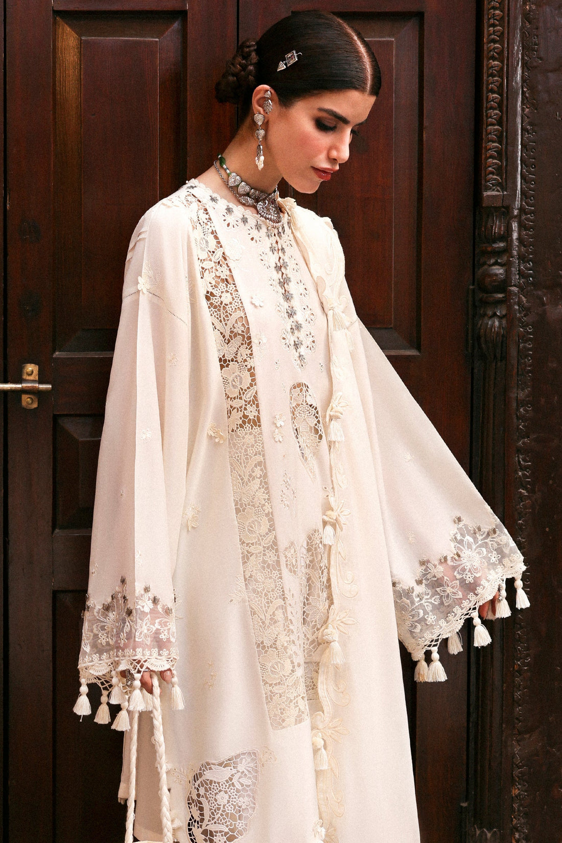 Zaha | Festive Lawn 25 | GULBAHAR (ZF-25-02) XS Beige Lawn