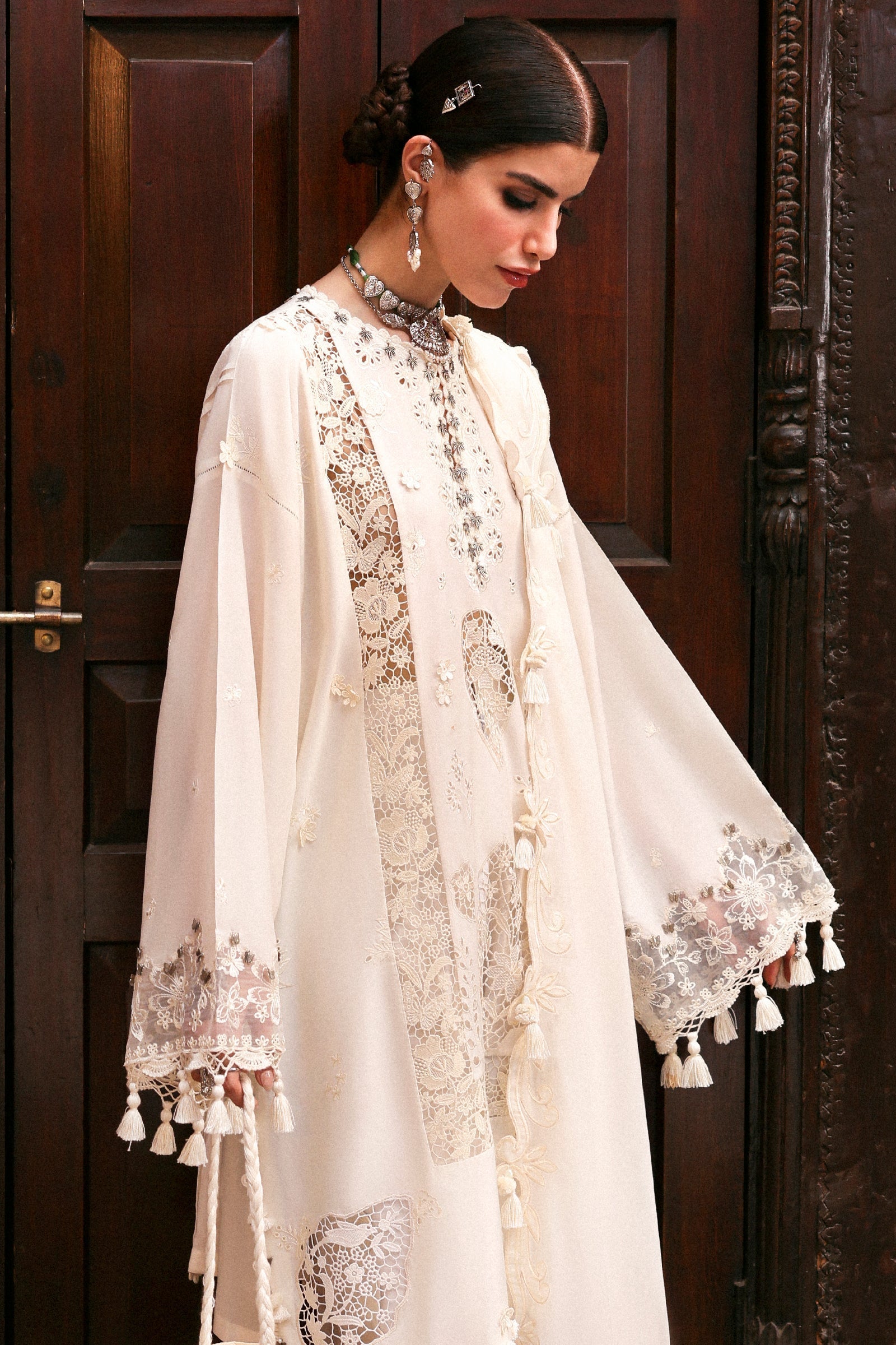 Zaha | Festive Lawn 25 | GULBAHAR (ZF-25-02) S Beige Lawn
