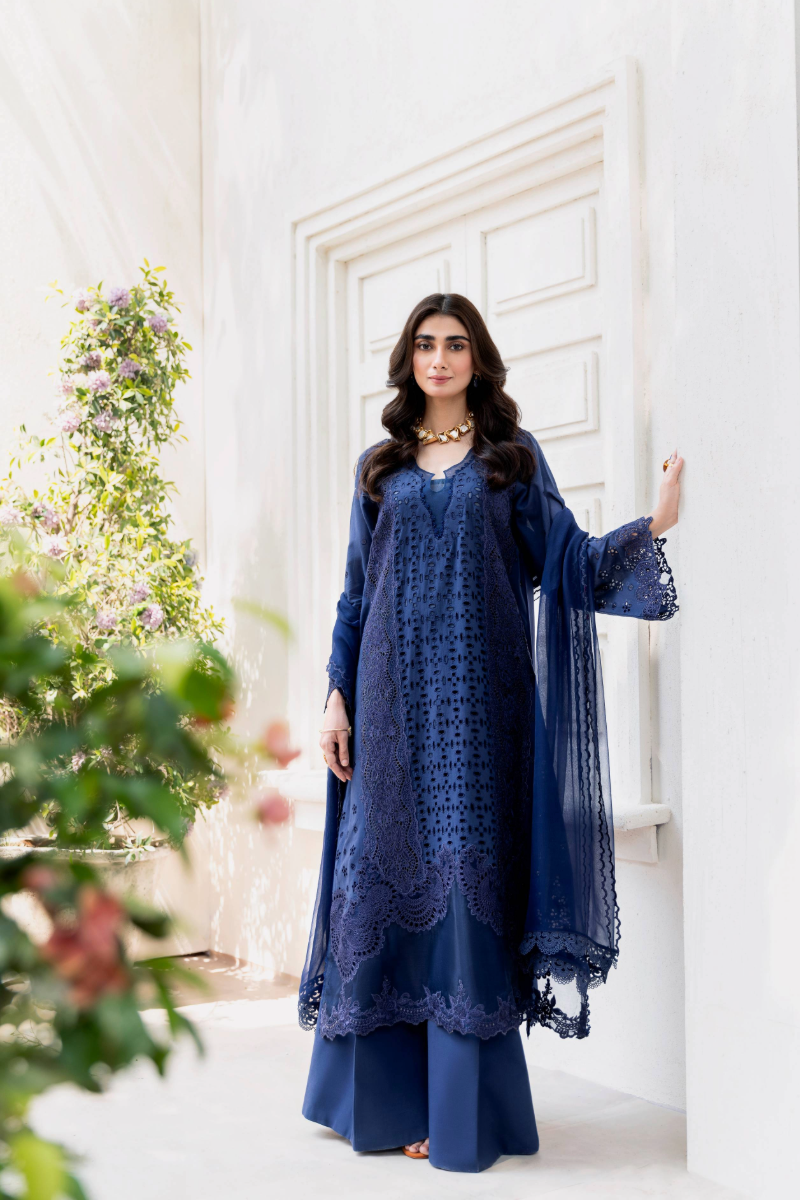 Manara | Mgrolia Garden 25 | INDIGO - Pakistani Designer Dress - by Manara | Type: Ladies Clothes - 100% Original at Saira Sultan