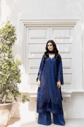Manara | Mgrolia Garden 25 | INDIGO - Pakistani Designer Dress - by Manara | Type: Ladies Clothes - 100% Original at Saira Sultan