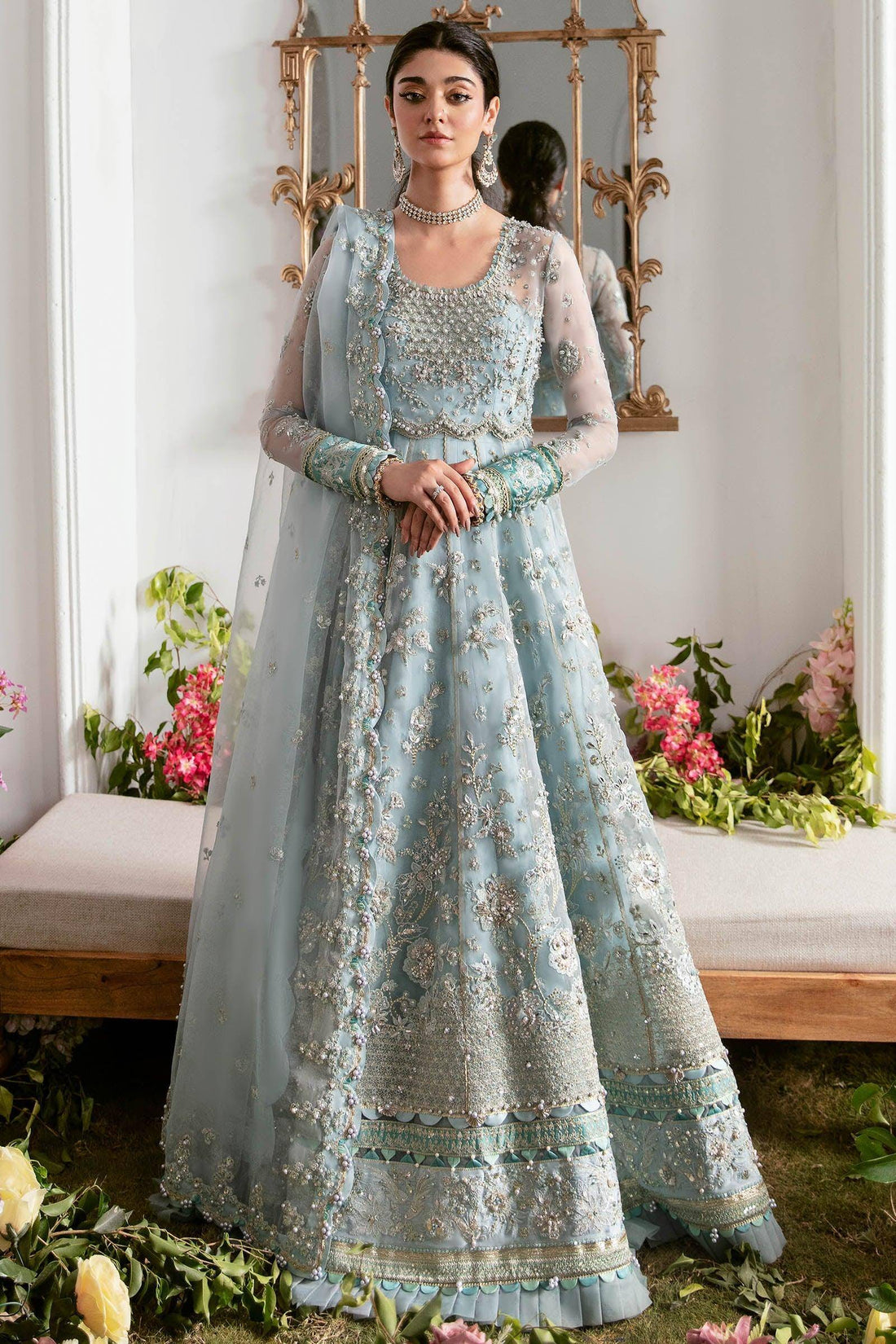 Zaha | Gossamer Formals 23 | MIRZETA (ZC23-06) - Pakistani Designer Dress - by Zaha | Type: Bridal - 100% Original at Saira Sultan