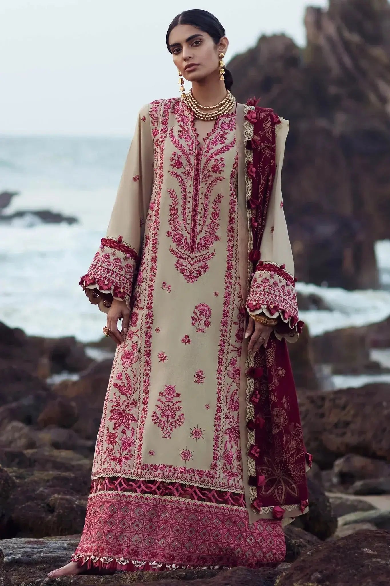 Elan | Winter 23 | LARAH (EW23-02) - Pakistani Designer Dress - by Elan | Type: Luxury - 100% Original at Saira Sultan