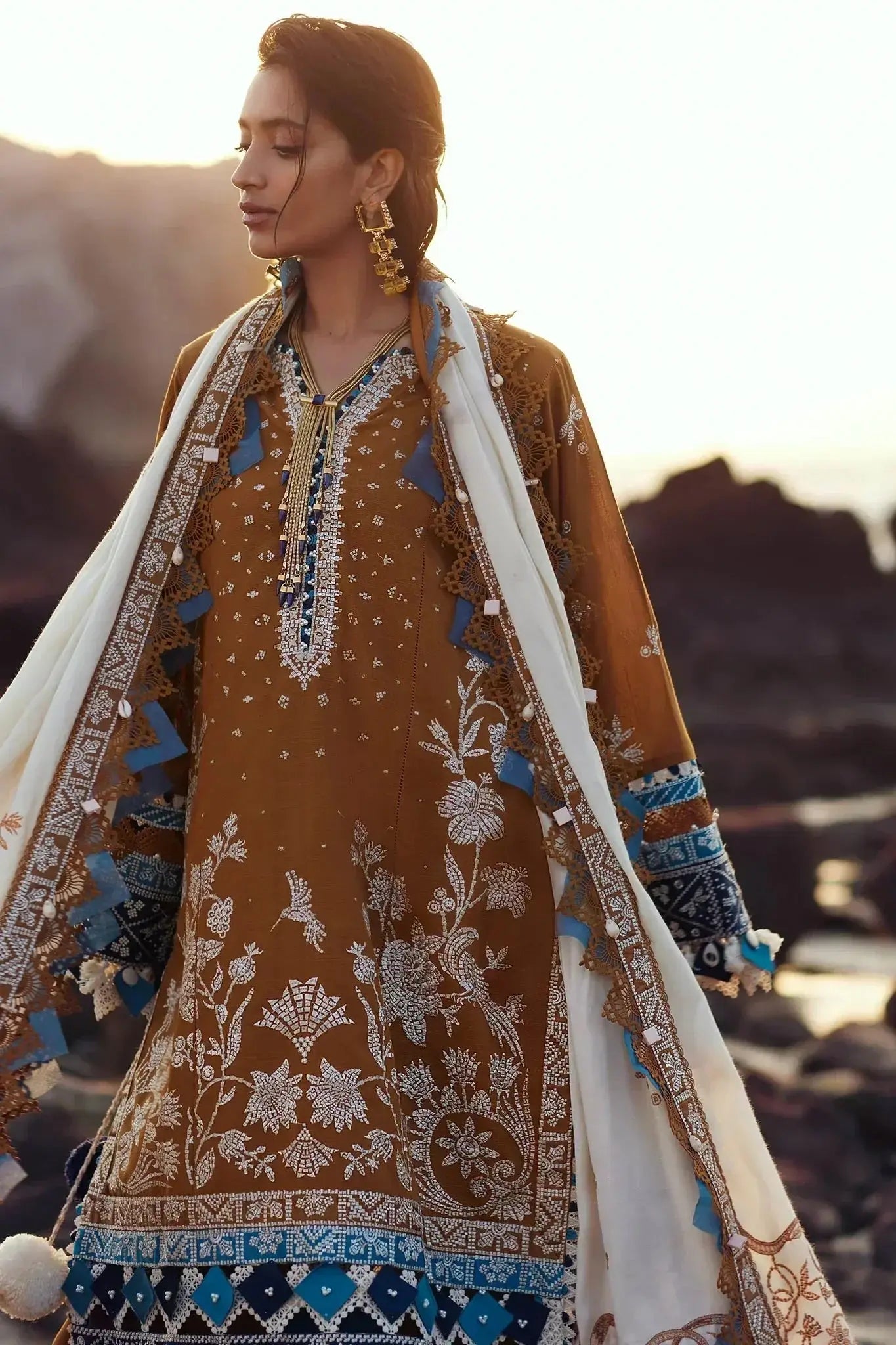 Elan | Winter 23 | MIRZETA (EW23-04) - Pakistani Designer Dress - by Elan | Type: Luxury - 100% Original at Saira Sultan