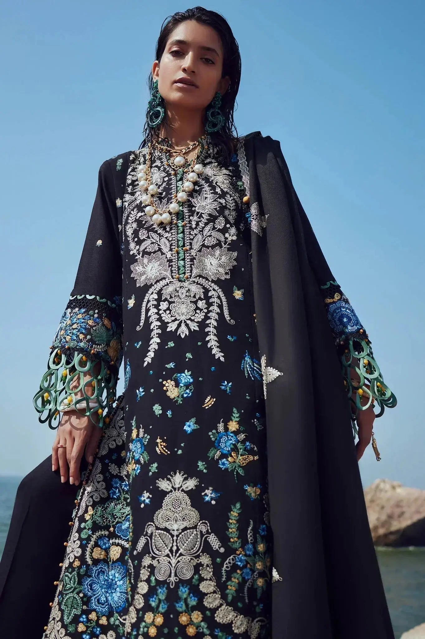 Elan | Winter 23 | AYANNA (EW23-09) - Pakistani Designer Dress - by Elan | Type: Luxury - 100% Original at Saira Sultan