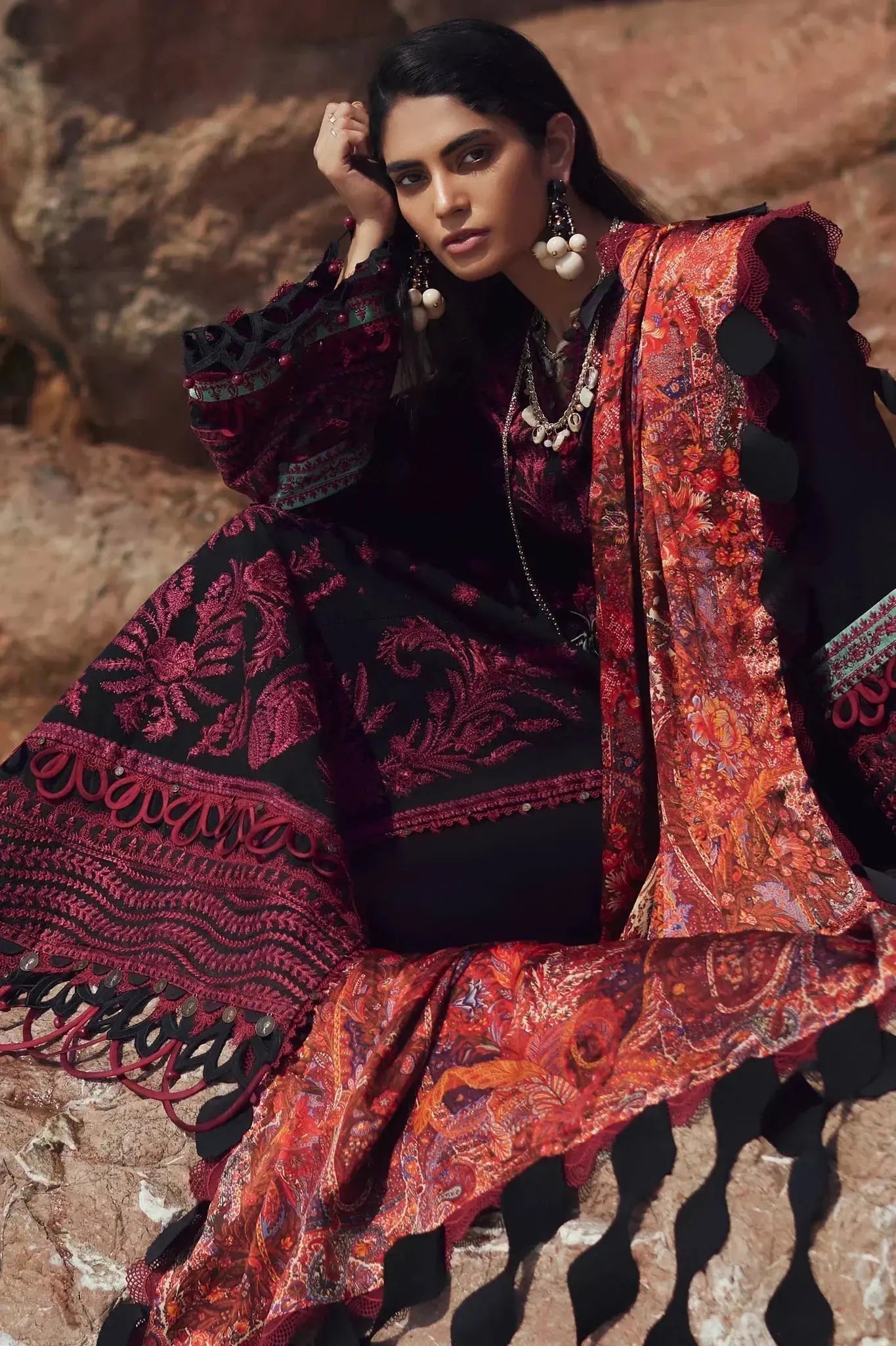 Elan | Winter 23 | MEDEA (EW23-10) - Pakistani Designer Dress - by Elan | Type: Luxury - 100% Original at Saira Sultan