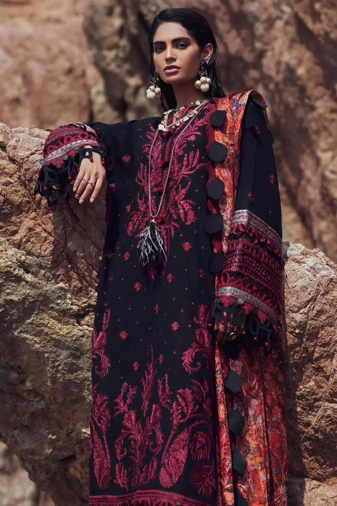 Elan | Winter 23 | MEDEA (EW23-10) - Pakistani Designer Dress - by Elan | Type: Luxury - 100% Original at Saira Sultan