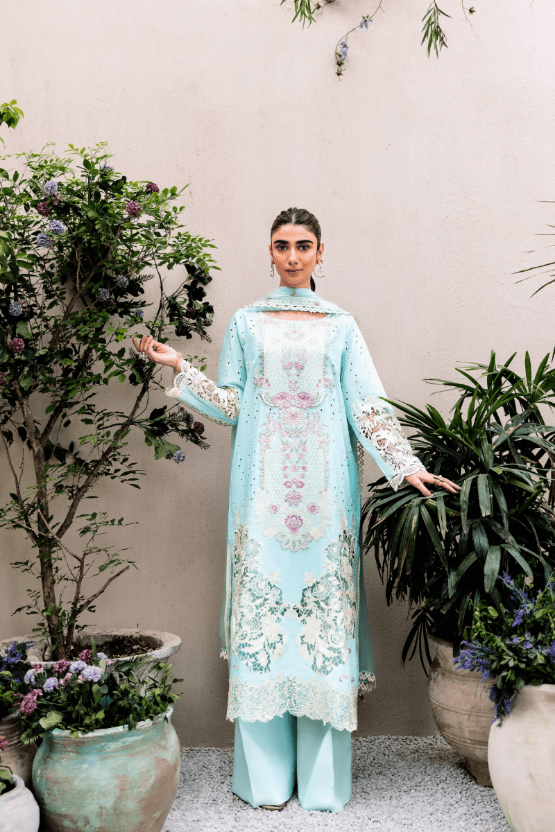 Manara | Mgrolia Garden 25 | AZURE - Pakistani Designer Dress - by Manara | Type: Ladies Clothes - 100% Original at Saira Sultan