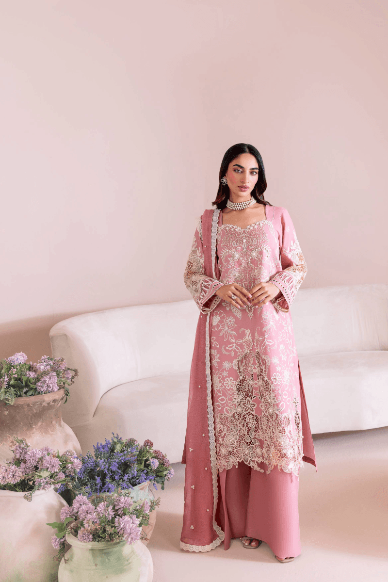 Manara | Mgrolia Garden 25 | TEAROSE - Pakistani Designer Dress - by Manara | Type: Ladies Clothes - 100% Original at Saira Sultan
