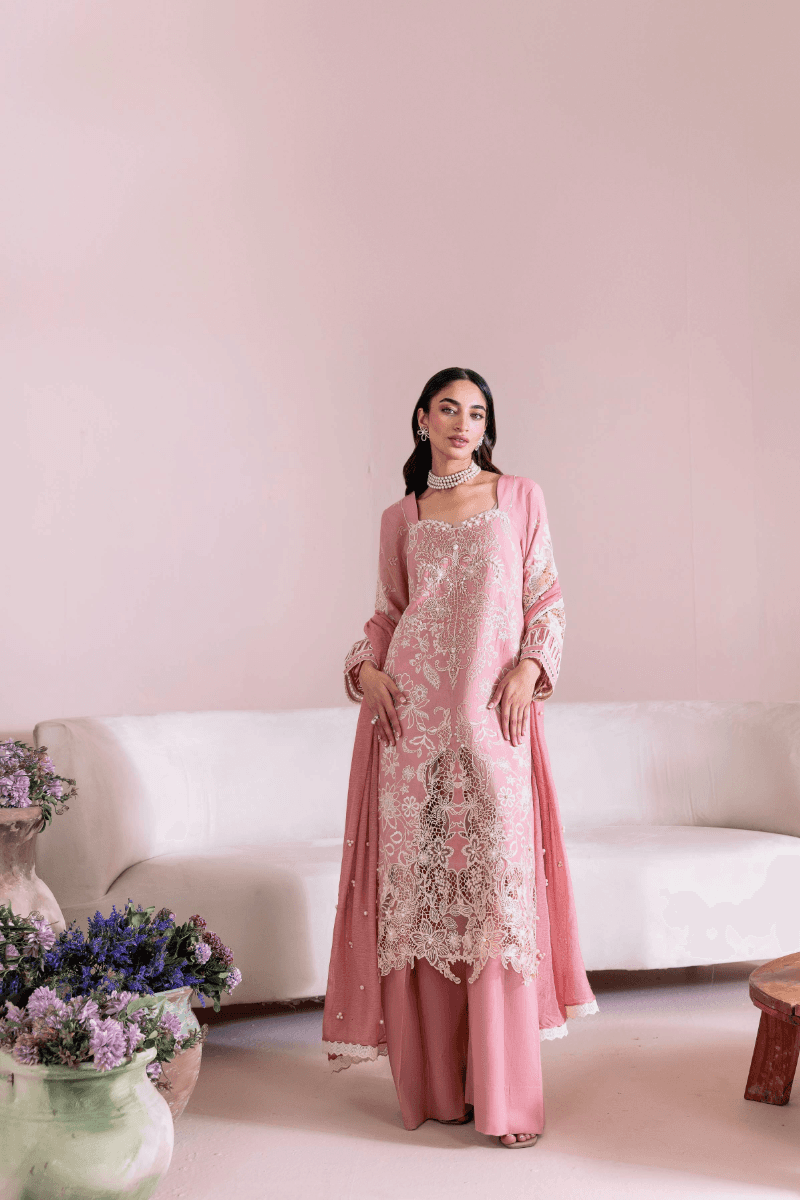 Manara | Mgrolia Garden 25 | TEAROSE - Pakistani Designer Dress - by Manara | Type: Ladies Clothes - 100% Original at Saira Sultan