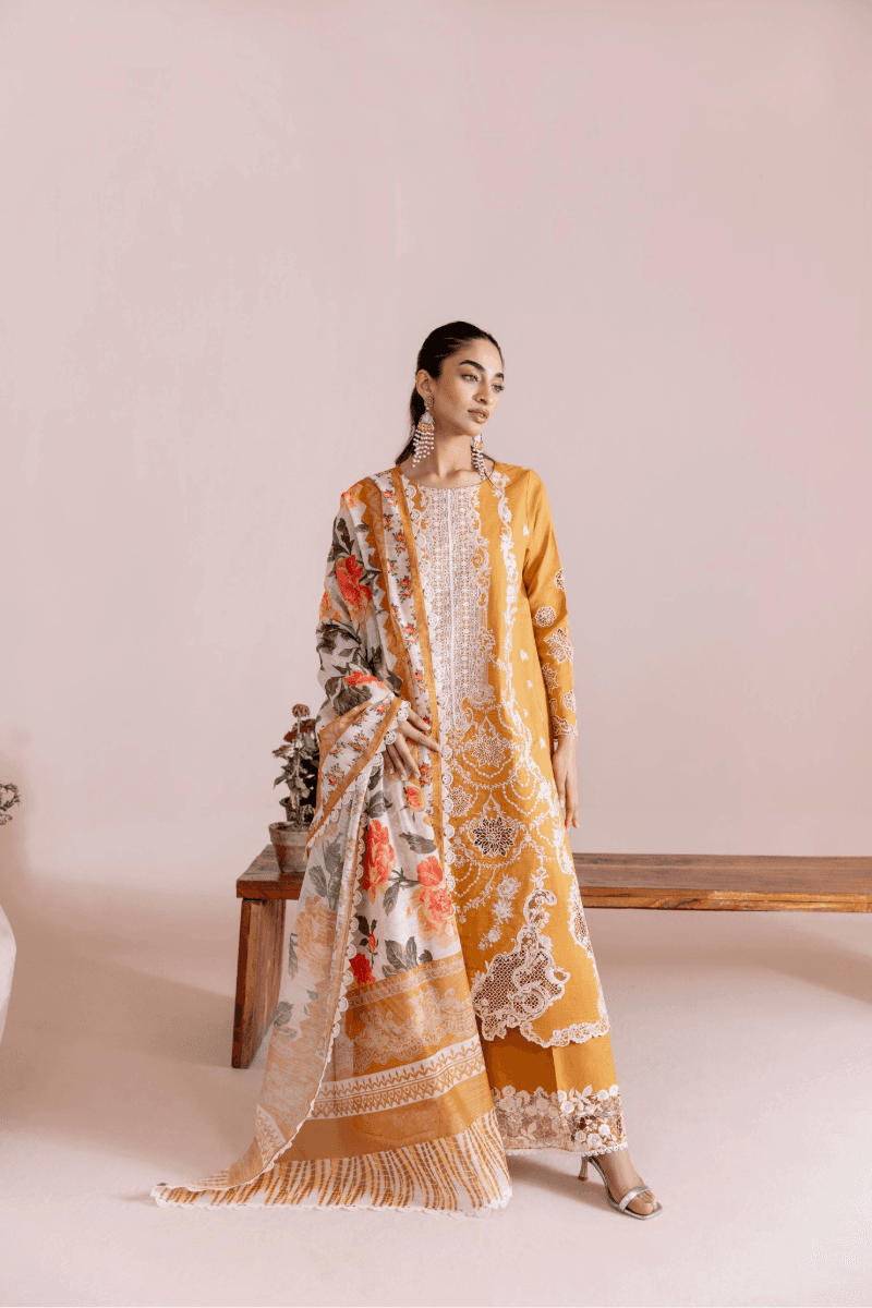Manara | Mgrolia Garden 25 | MARYGOLD - Pakistani Designer Dress - by Manara | Type: Ladies Clothes - 100% Original at Saira Sultan