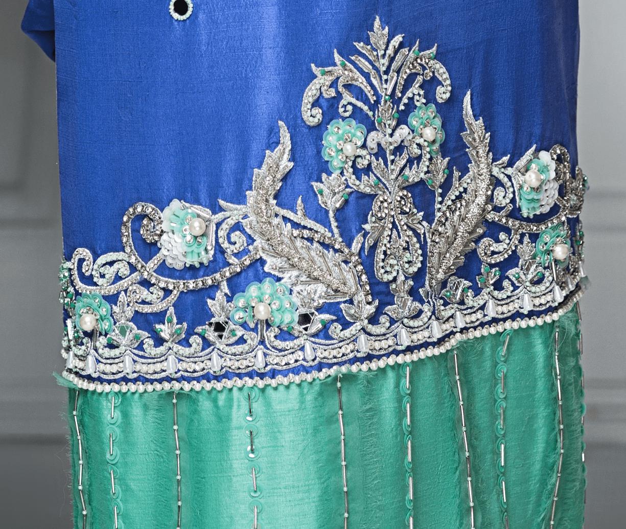 Hana | Eclectic Ready to Wear | Sapphire Twinkle XL Blue Raw Silk