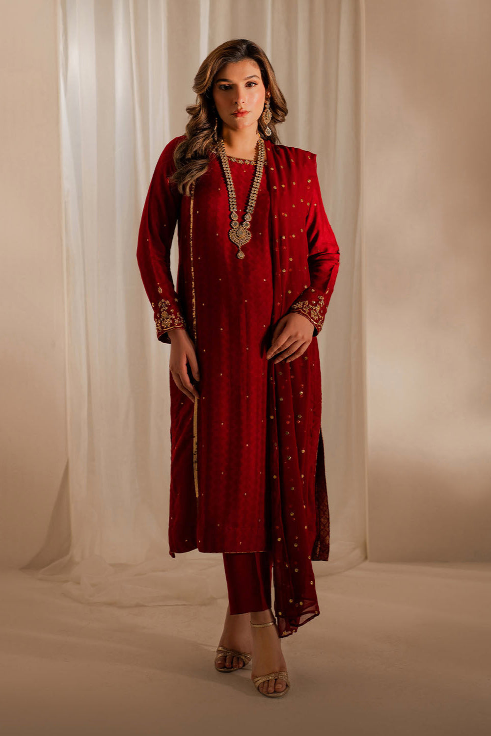Vintage | Celine Luxe | Amaya - Pakistani Designer Dress - by Vintage - Type : Ladies Clothes - 100% Original at Saira Sultan