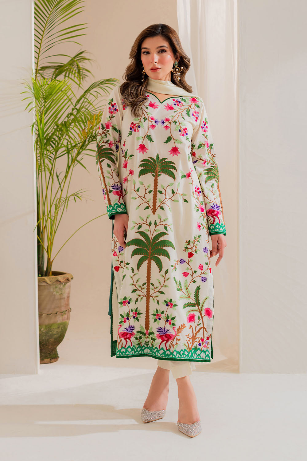 Vintage | Celine Luxe | Zinnia - Pakistani Designer Dress - by Vintage - Type : Ladies Clothes - 100% Original at Saira Sultan
