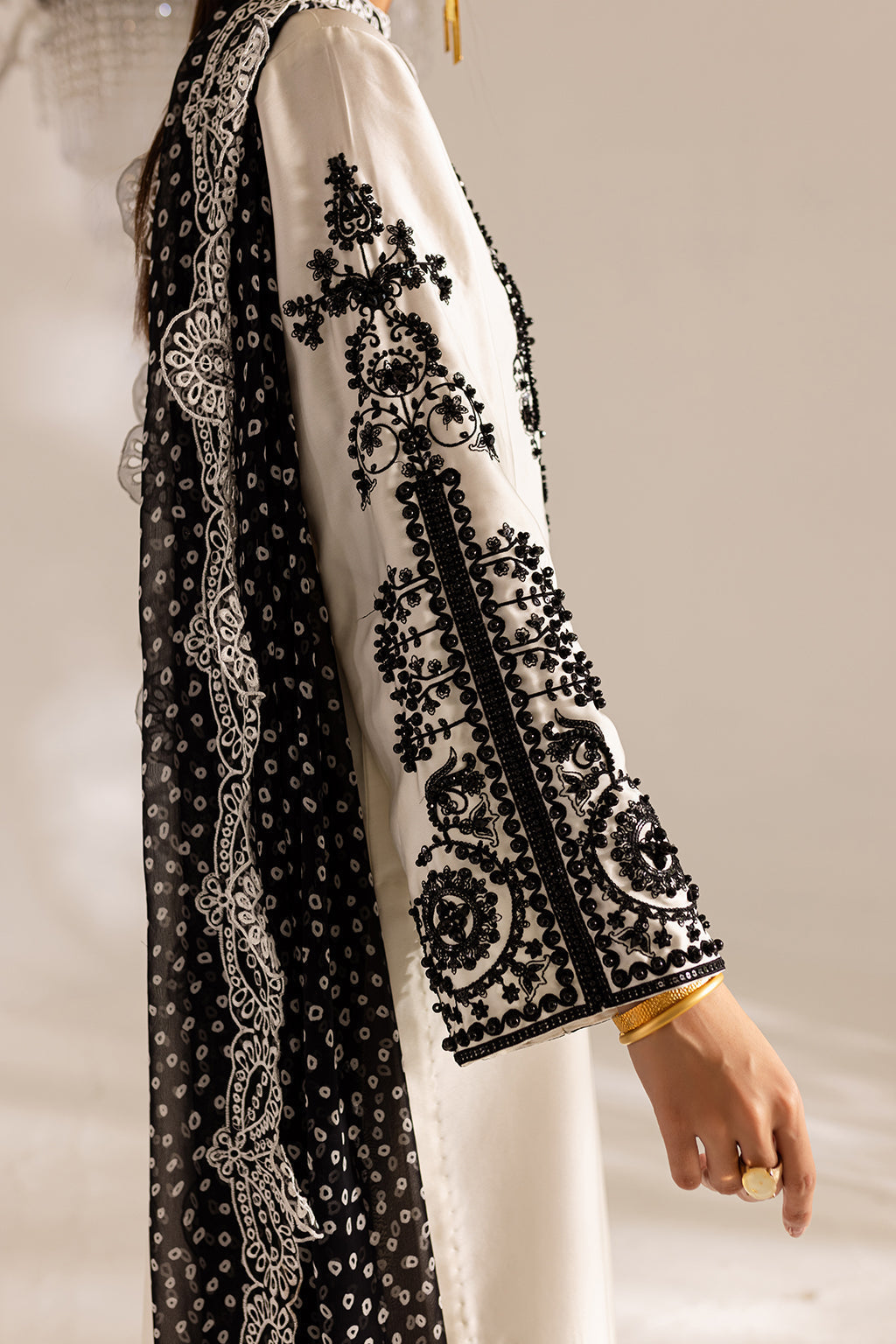 Vanya | Gulraz Formals | FF-52 XL Off White Raw Silk