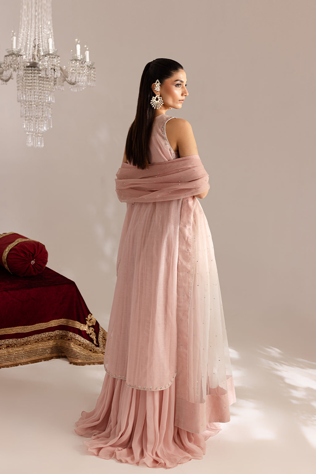 Vanya | Gulraz Formals | FF-60 XS Powder Pink Masoori