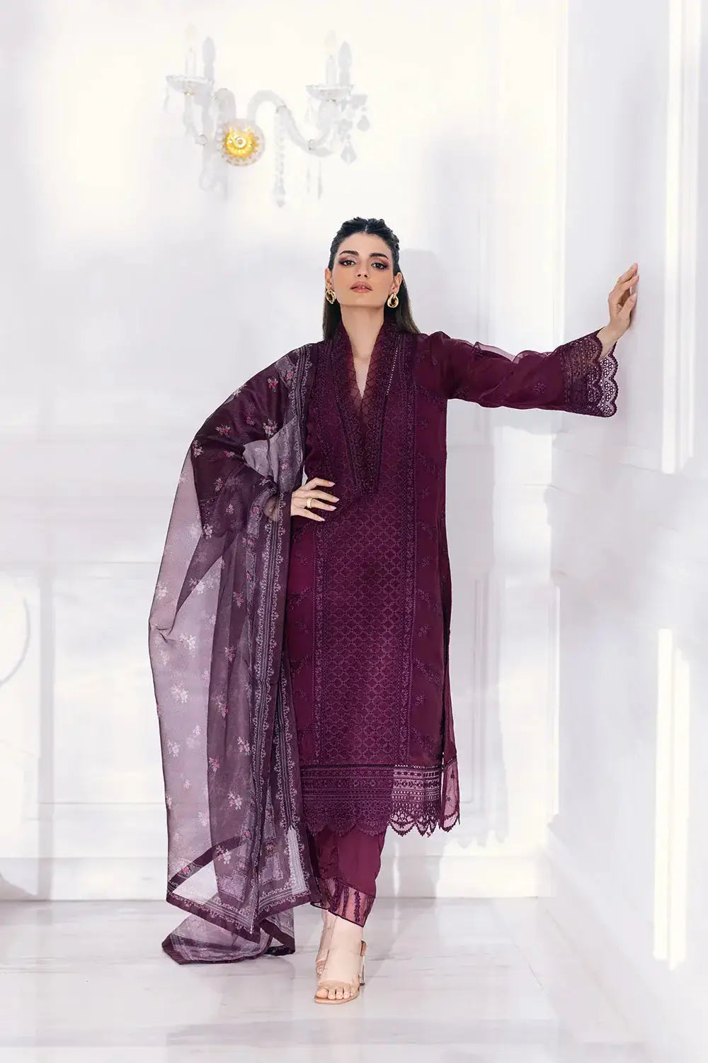 Azure | Embroidered Ensembles 23 | Vintage Rose - Pakistani Designer Dress - by Azure | Type: Formal - 100% Original at Saira Sultan