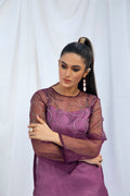Hana | Viridity Ready to Wear | Peri-Winkle -VRT-010 L Purple Organza