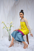 Hana | Viridity Ready to Wear | Citrus Twist -VRT-011 M Yellow Raw Silk