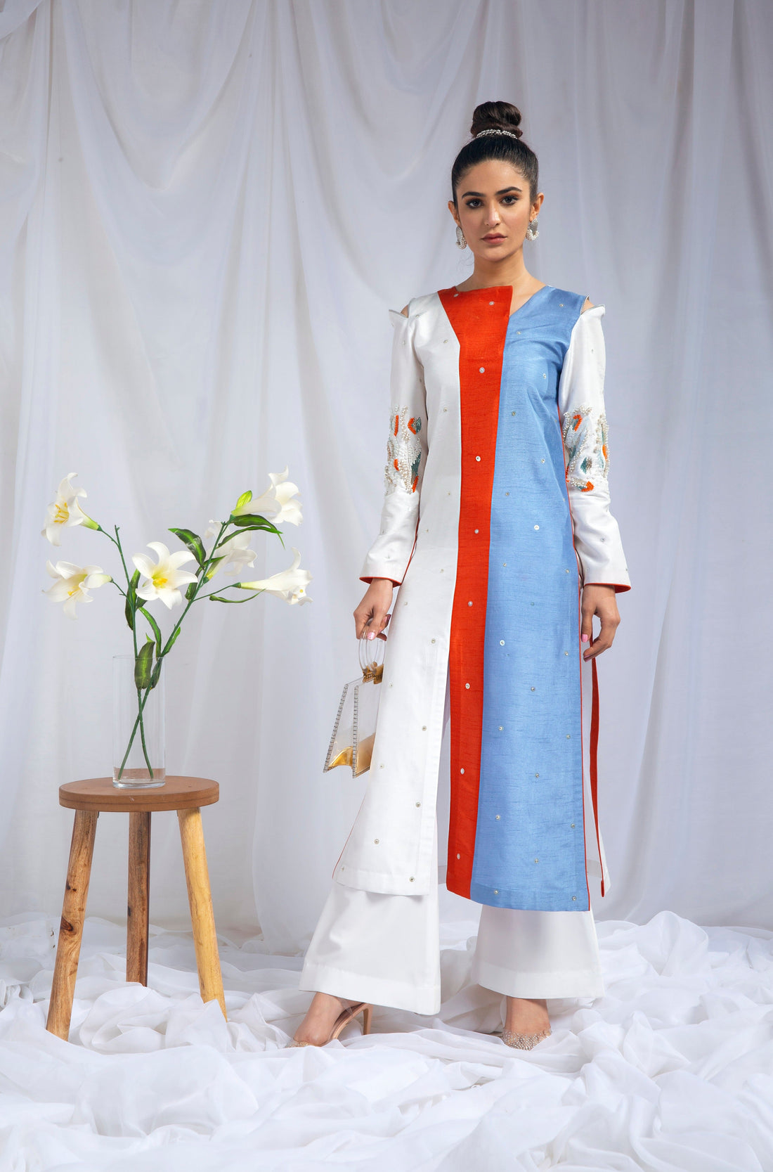 Hana | Viridity Ready to Wear | Marlin -VRT-012 XS White Raw Silk