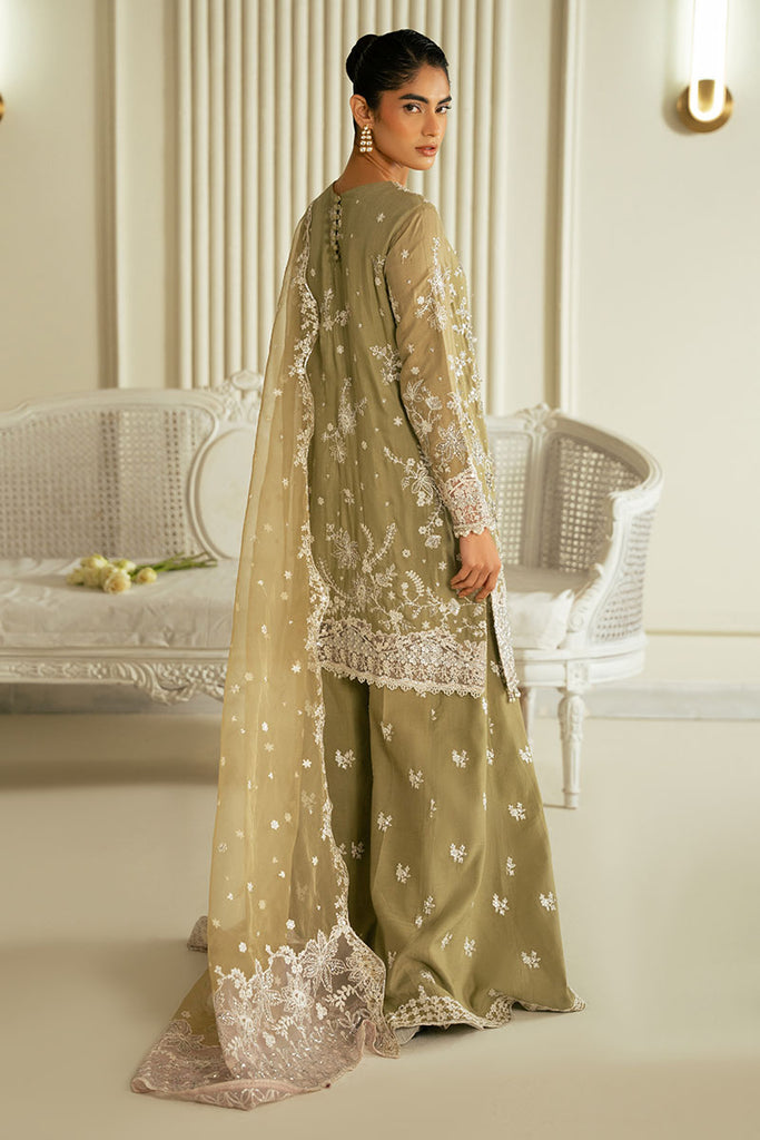 Cross Stitch | Wedding Collection 25 | AZURE PEARL XS Mehndi Green Silk