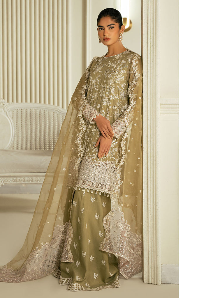 Cross Stitch | Wedding Collection 25 | AZURE PEARL XL Mehndi Green Silk