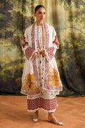 Marjjan | Guzel Lawn | SMC 207-A (White) - Pakistani Designer Dress - by Marjjan - Type : Ladies Clothes - 100% Original at Saira Sultan