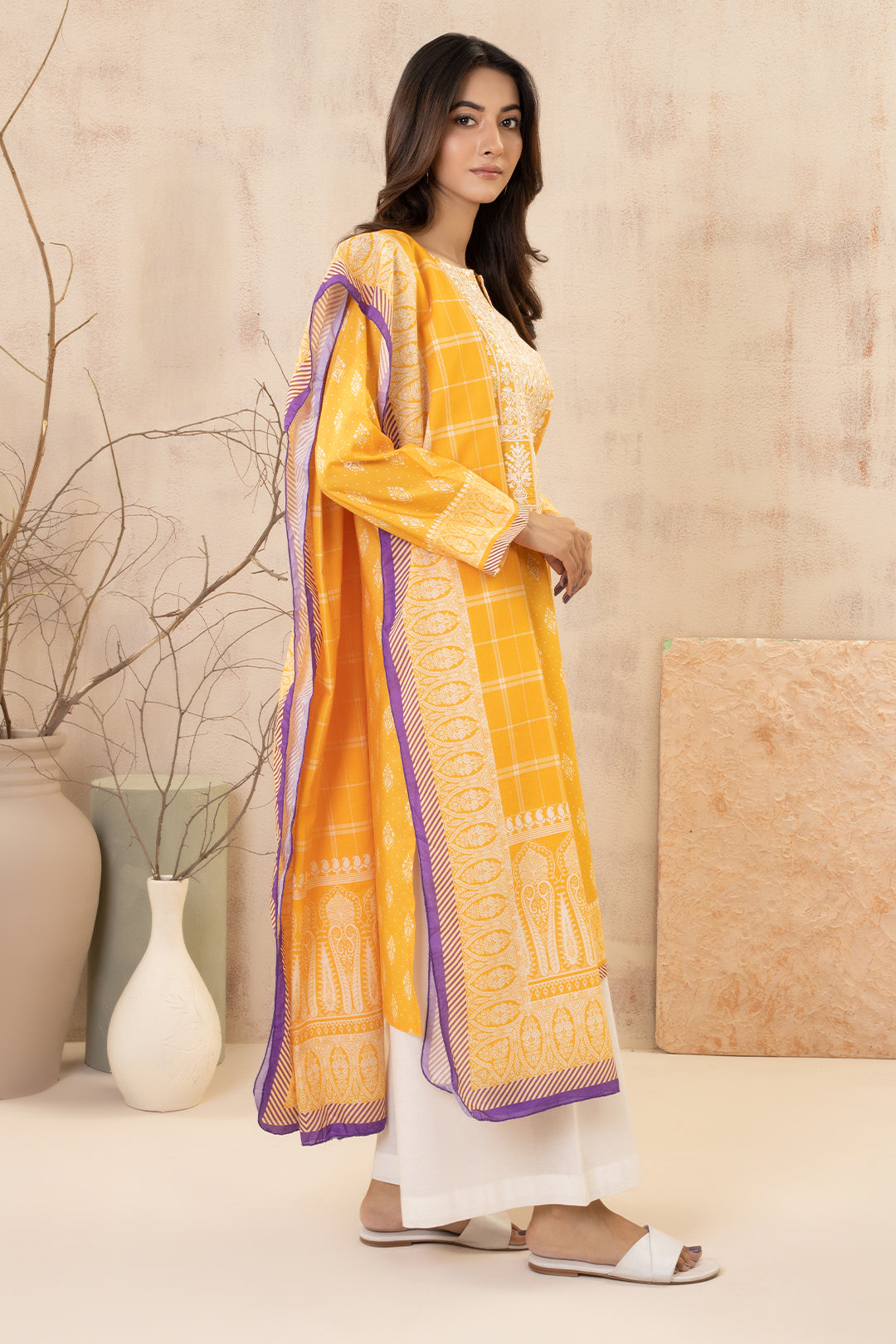 Zellbury | Summer Pret | Embroidered Kurta Dupatta - 2823