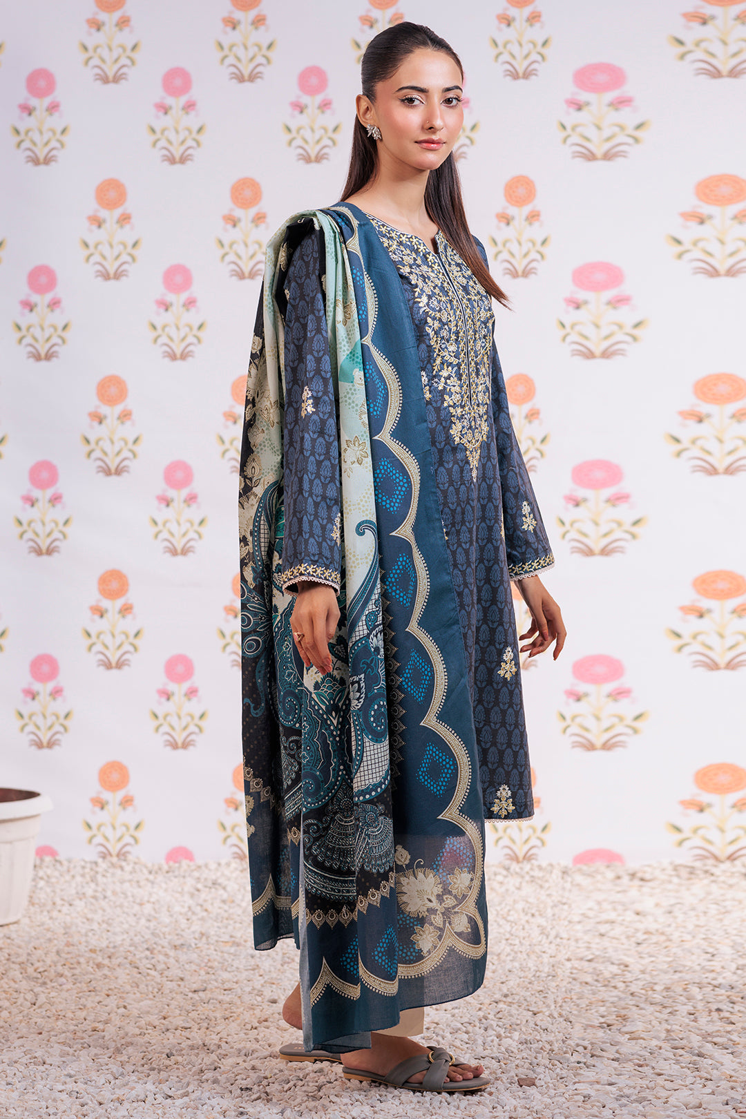 Zellbury | Summer Pret | Embroidered Kurta Dupatta - 2851