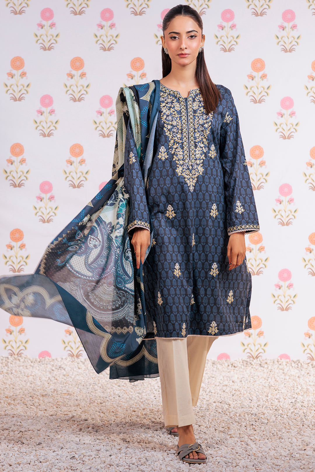 Zellbury | Summer Pret | Embroidered Kurta Dupatta - 2851