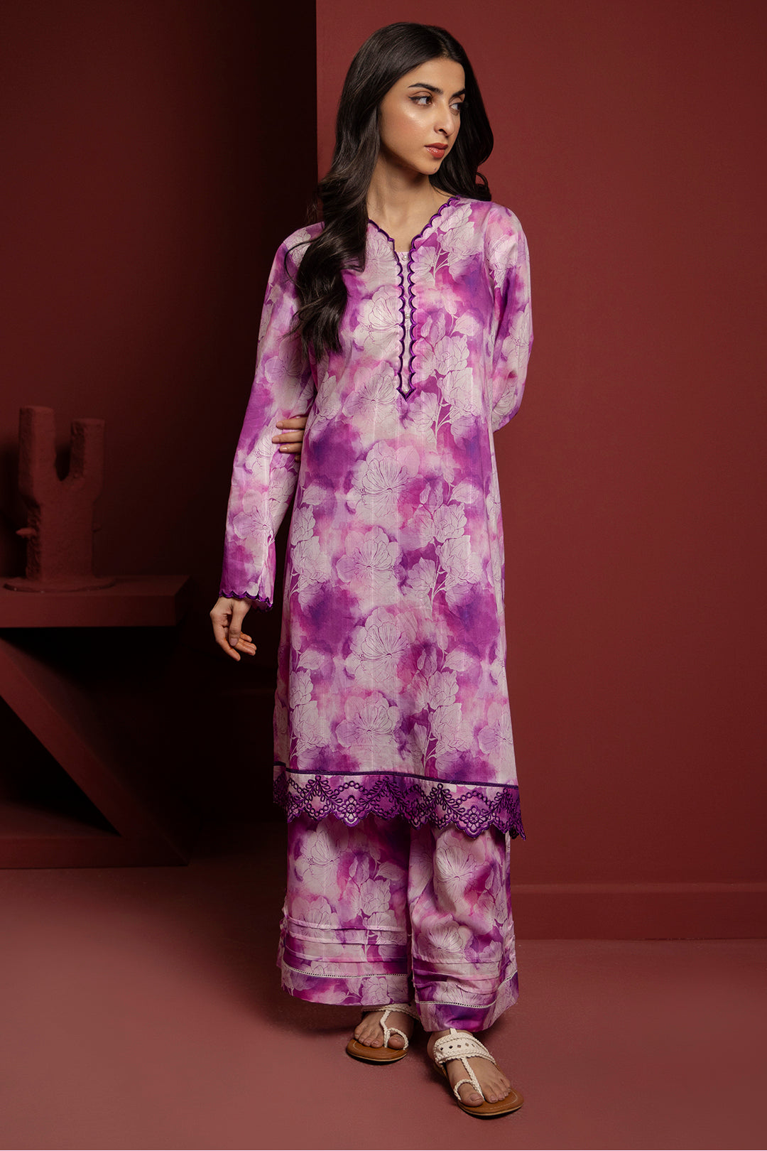 Zellbury | Summer Pret | Embroidered Kurta Trouser - 2900