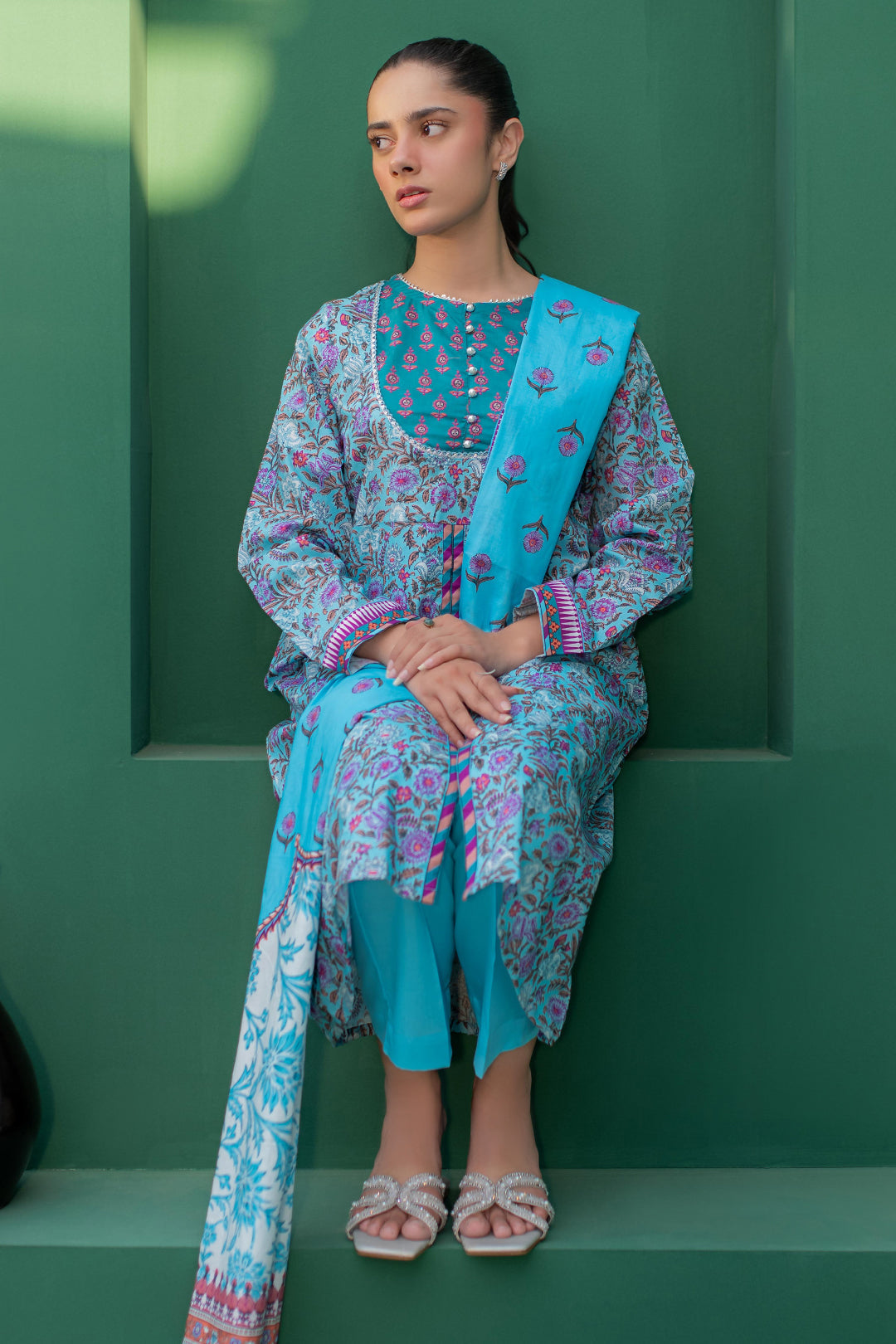 Zellbury | Summer Pret | Kurta Dupatta Trouser - 2856