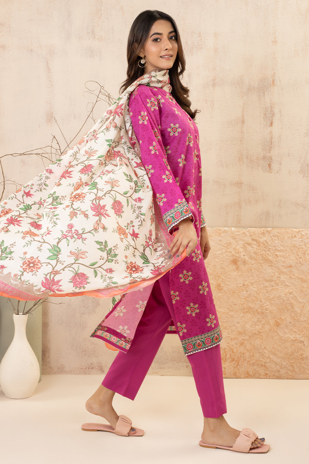 Zellbury | Summer Pret | Kurta Dupatta Trouser - 2858
