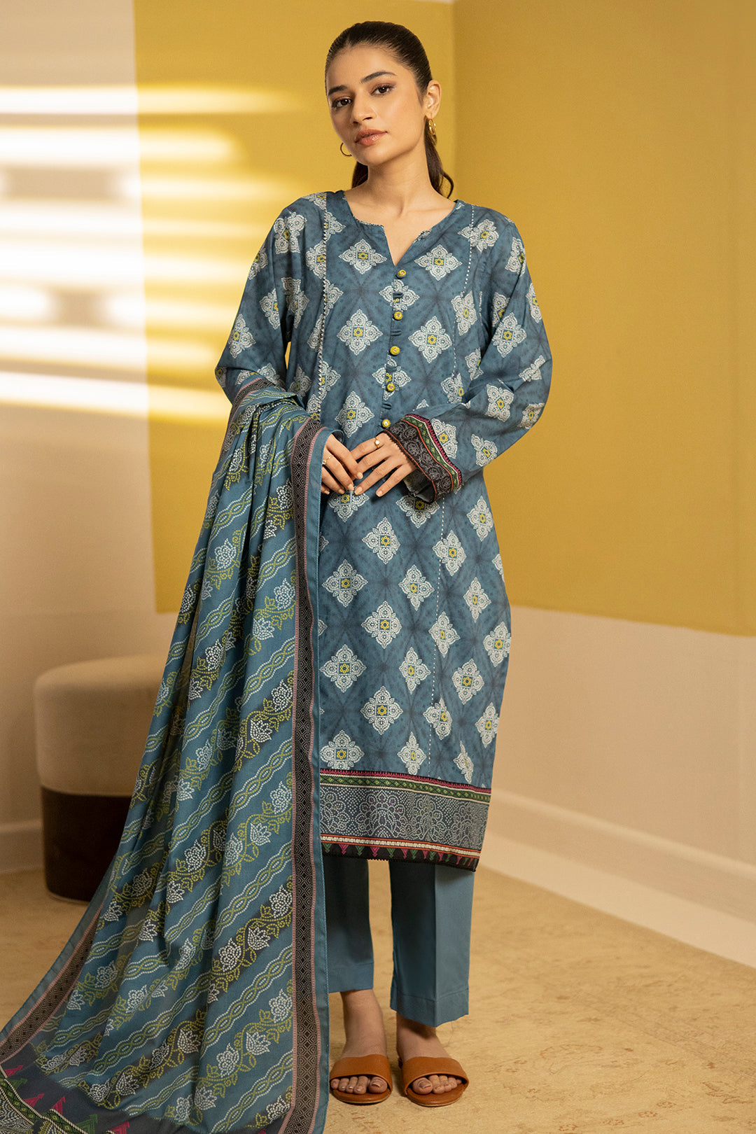 Zellbury | Summer Pret | Kurta Dupatta Trouser - 3244