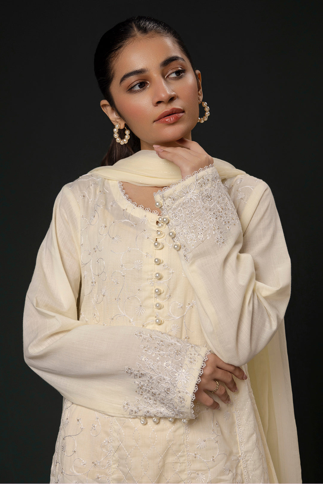 Zellbury | Summer Pret | Embroidered Kurta Dupatta Trouser - 3332 XL