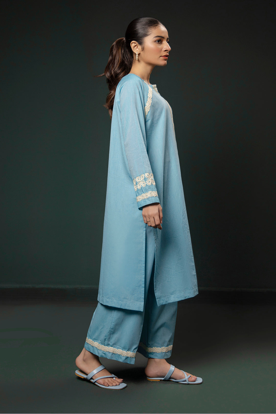 Zellbury | Summer Pret | Embroidered Kurta Trouser - 0977