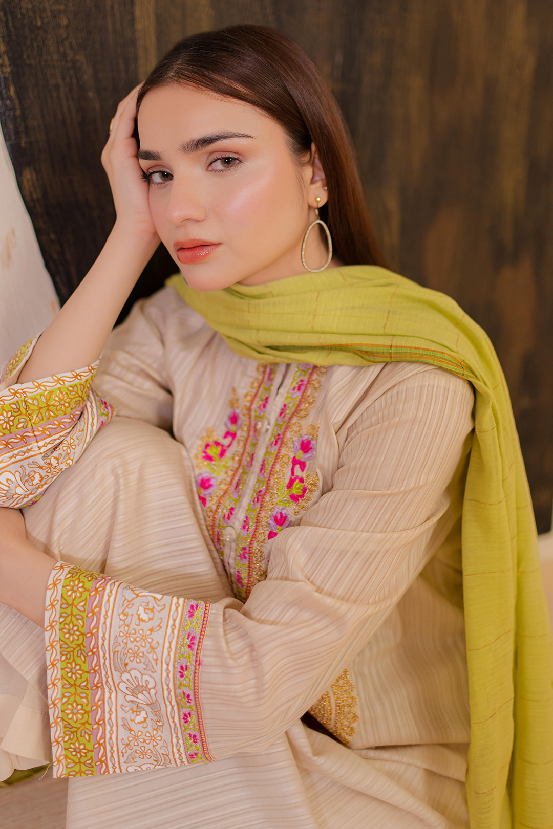 Zellbury | Summer Pret | Embroidered Kurta Dupatta - 1094 XL