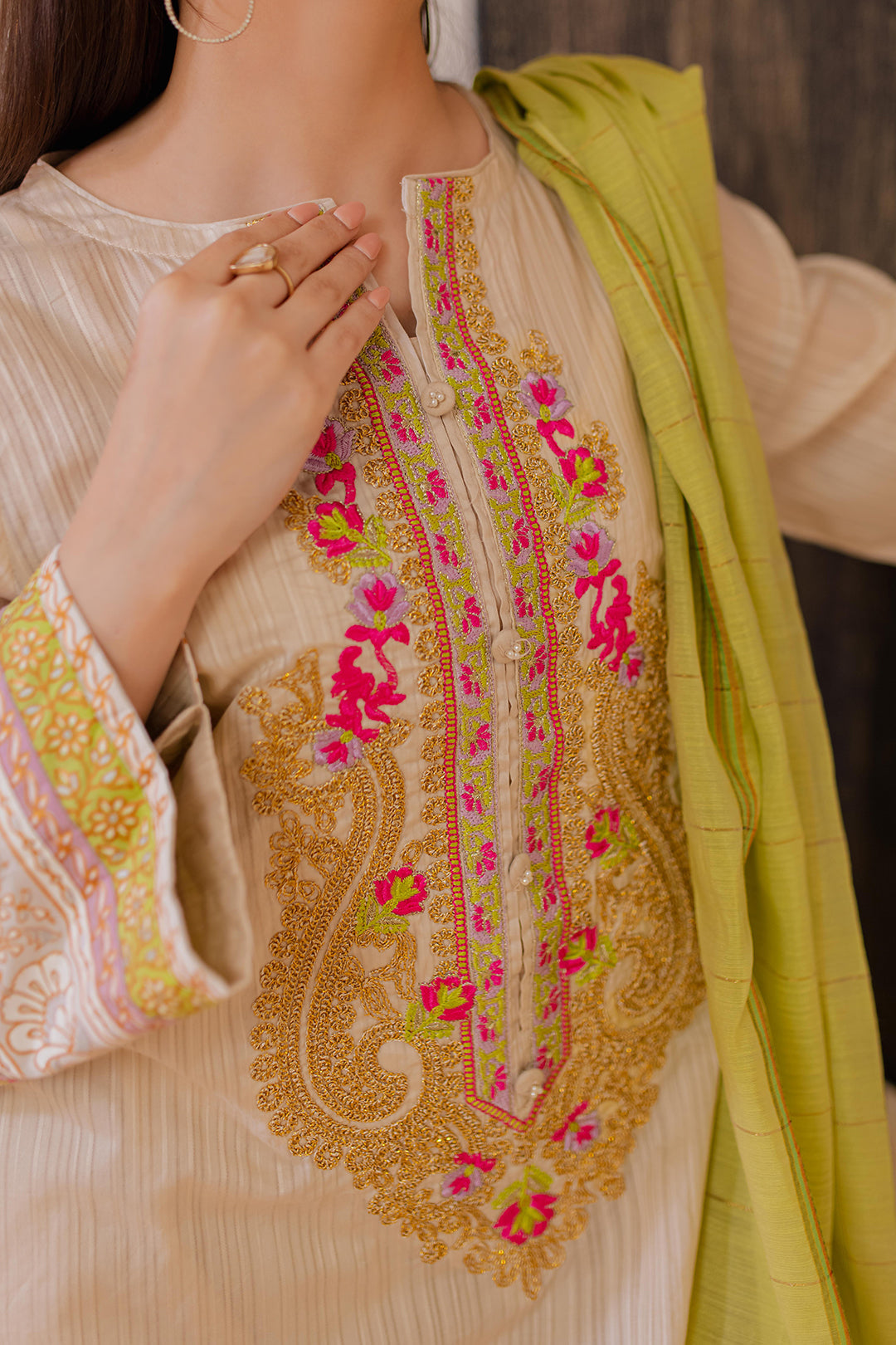 Zellbury | Summer Pret | Embroidered Kurta Dupatta - 1094