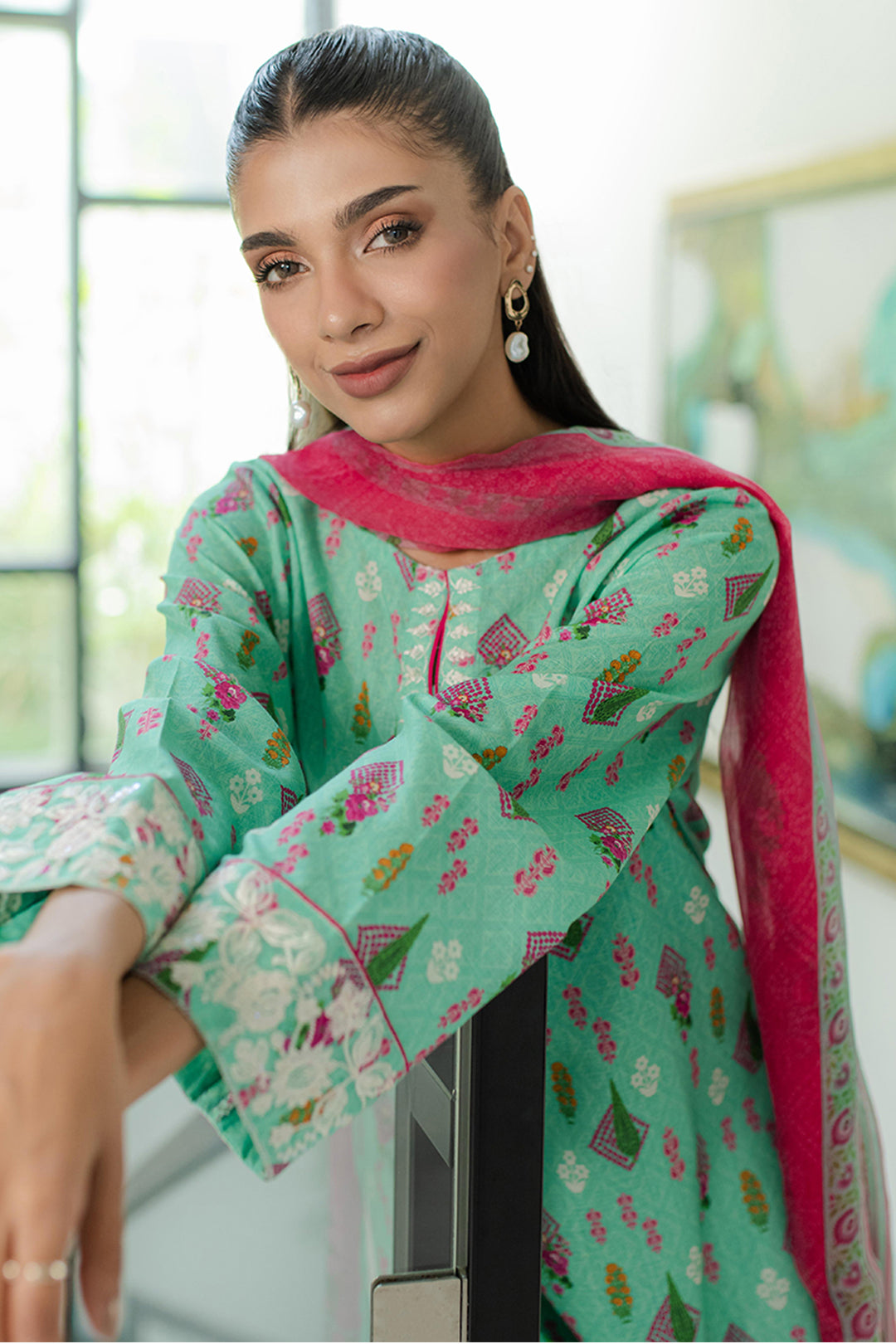 Zellbury | Summer Pret | Embroidered Kurta Dupatta - 1704