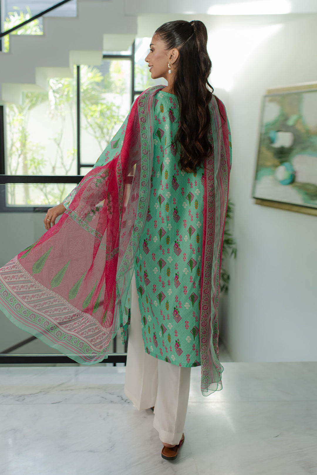 Zellbury | Summer Pret | Embroidered Kurta Dupatta - 1704