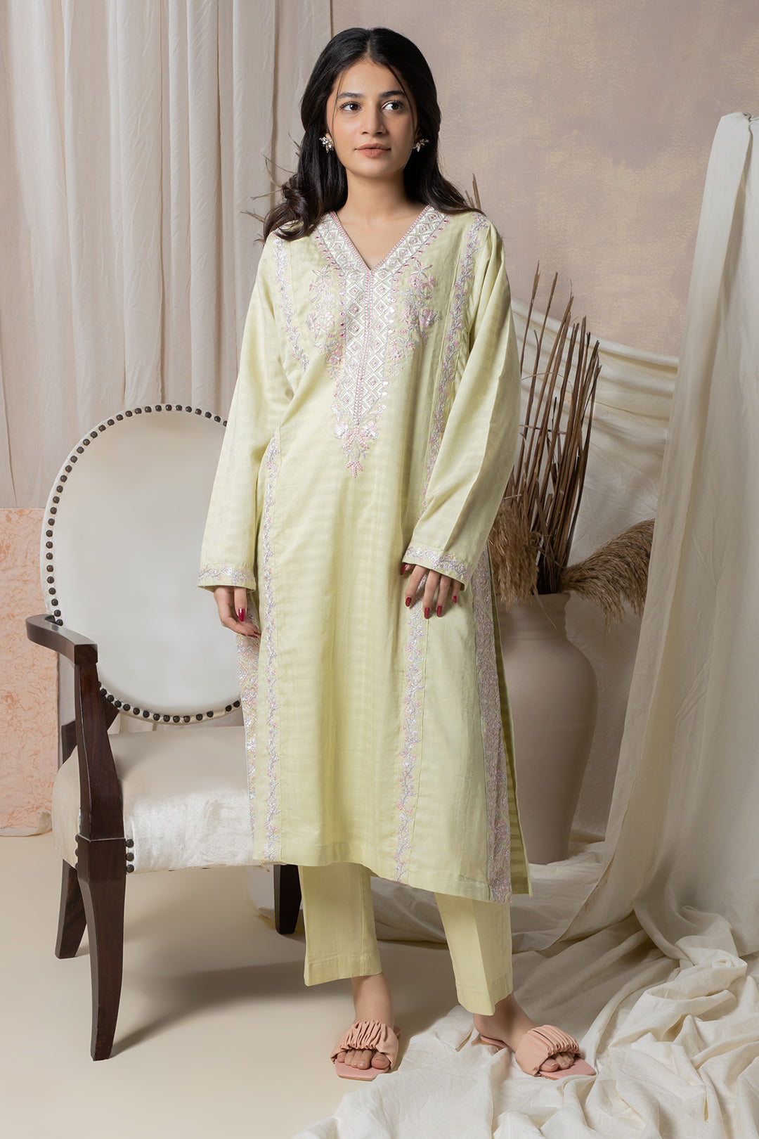 Zellbury | Summer Pret | Embroidered Kurta Trouser - 1767 XL