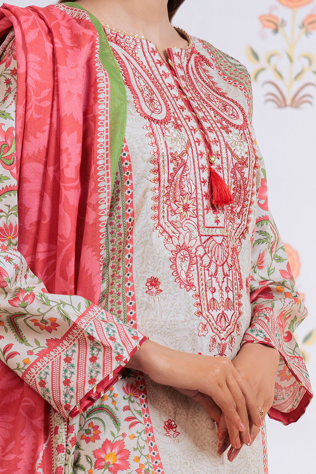 Zellbury | Summer Pret | Embroidered Kurta Dupatta - 1895