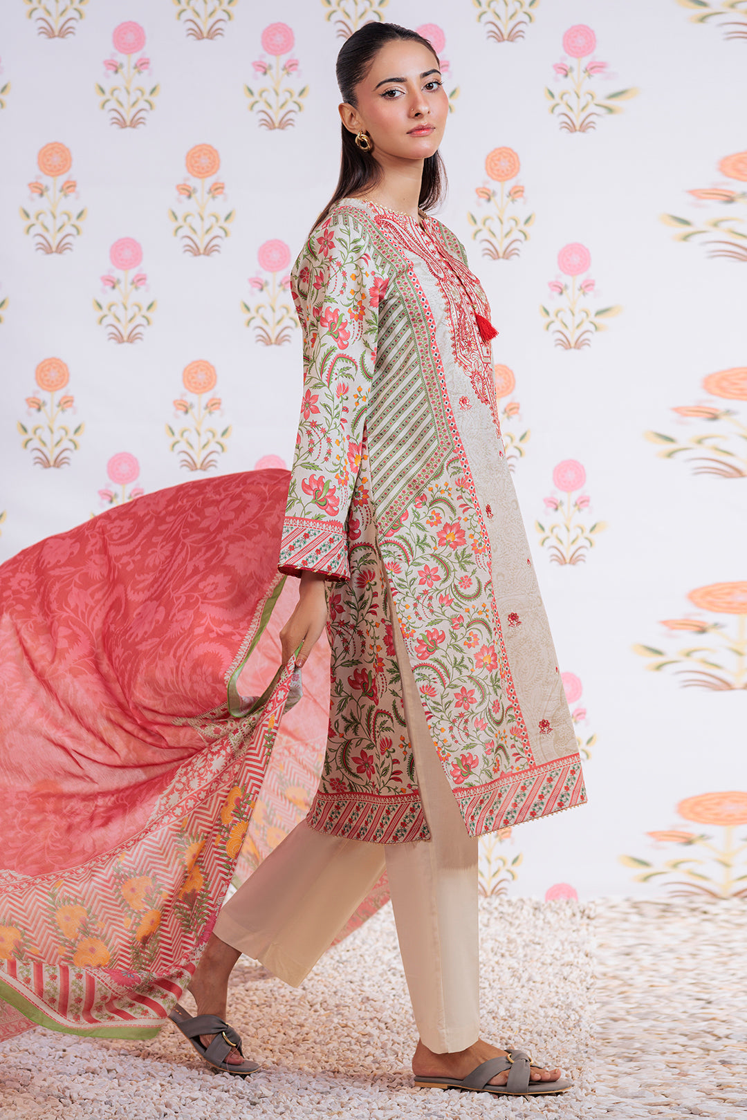 Zellbury | Summer Pret | Embroidered Kurta Dupatta - 1895