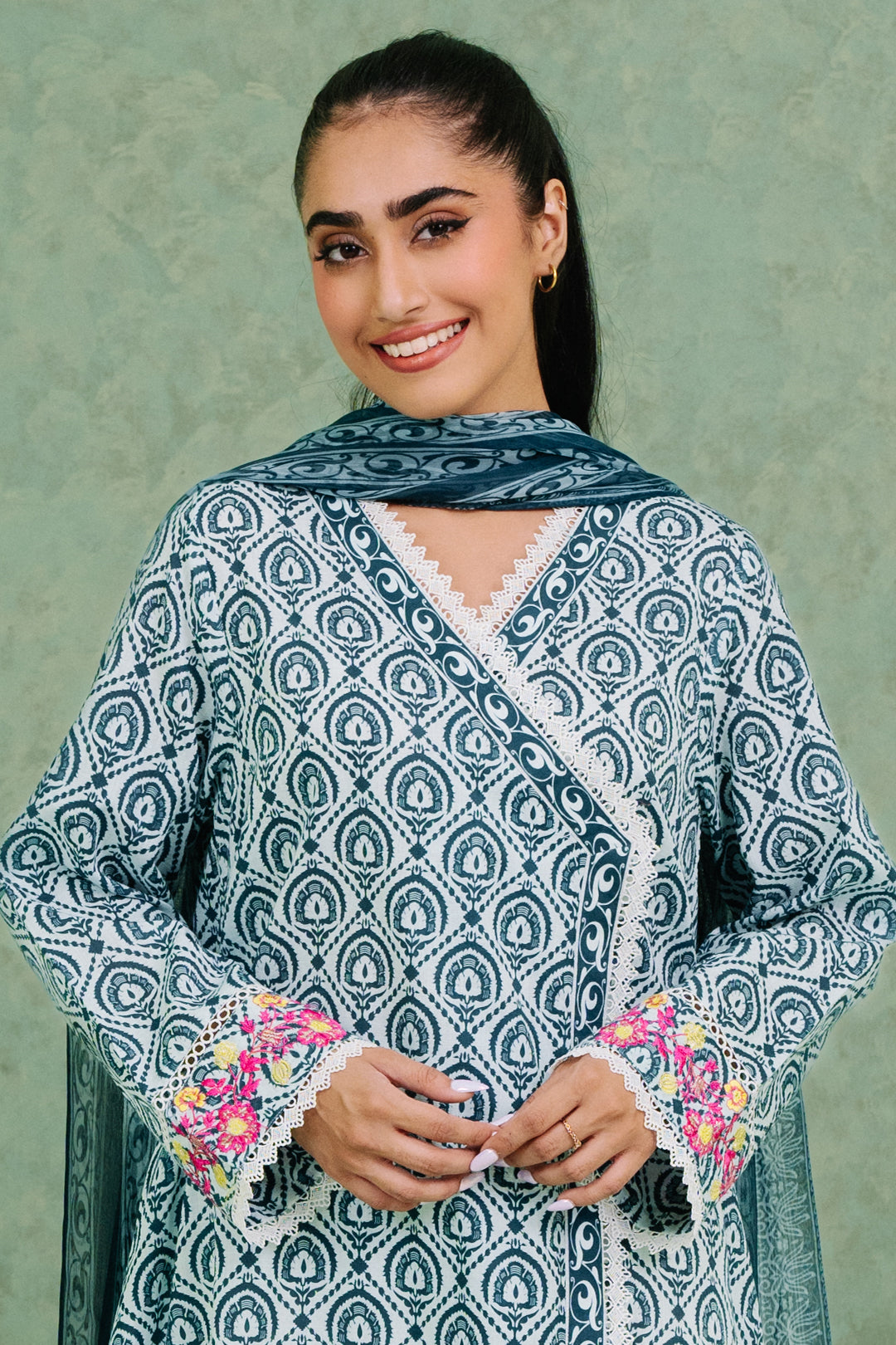 Zellbury | Summer Pret | Embroidered Kurta Dupatta - 1897